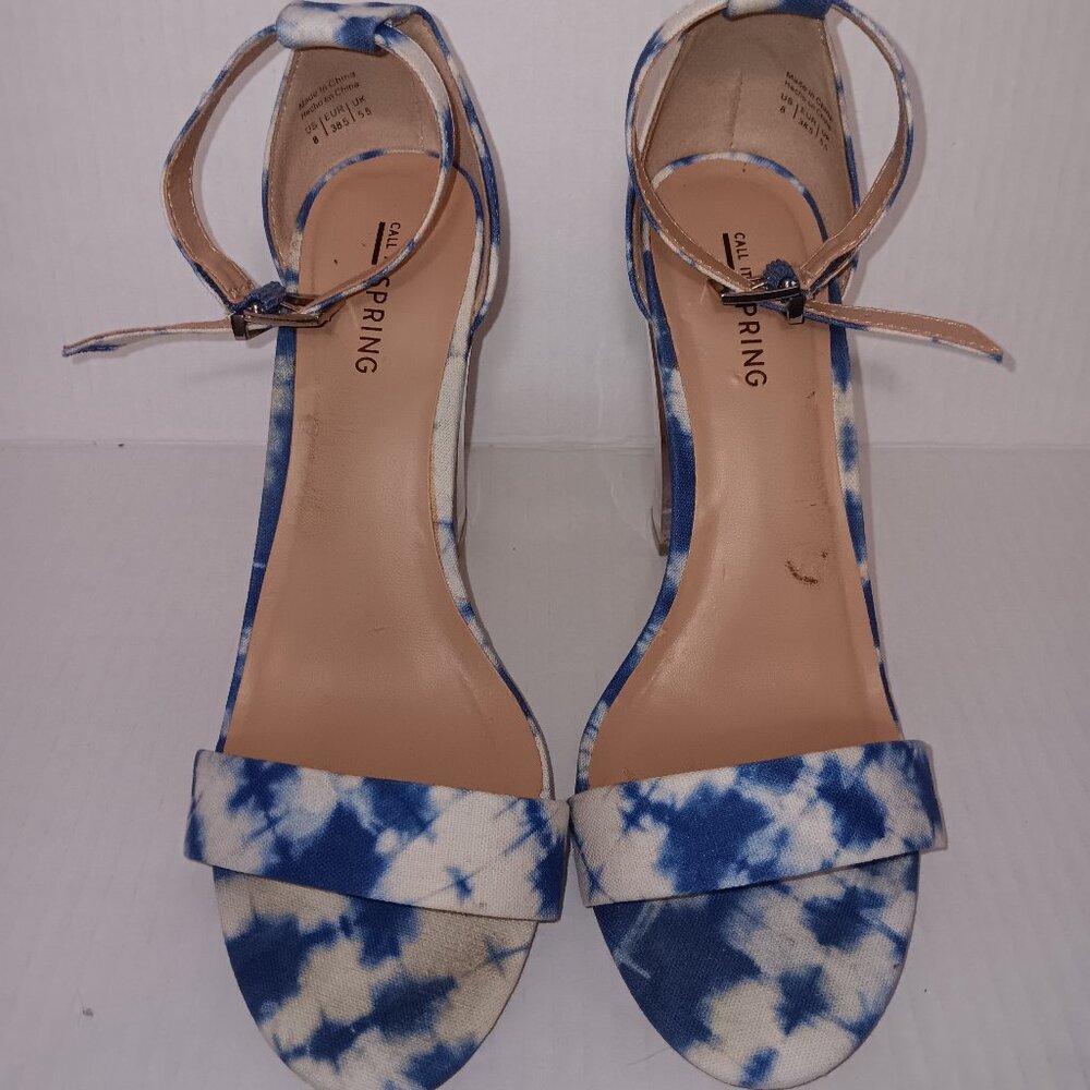 CALL IT SPRING CAPRAIA TIE-DYE PRINT HEELS
